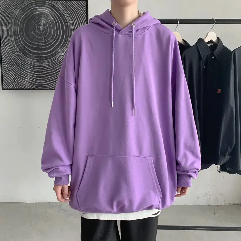Aidase Fashion Brand Men's Hoodies Spring Autumn Hip Hop Streetwear Men Pullover Sweatshirts Hoodies Mens Solid Color Hoodie Male