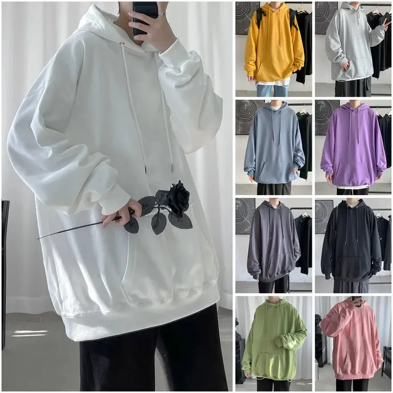 Aidase Fashion Brand Men's Hoodies Spring Autumn Hip Hop Streetwear Men Pullover Sweatshirts Hoodies Mens Solid Color Hoodie Male