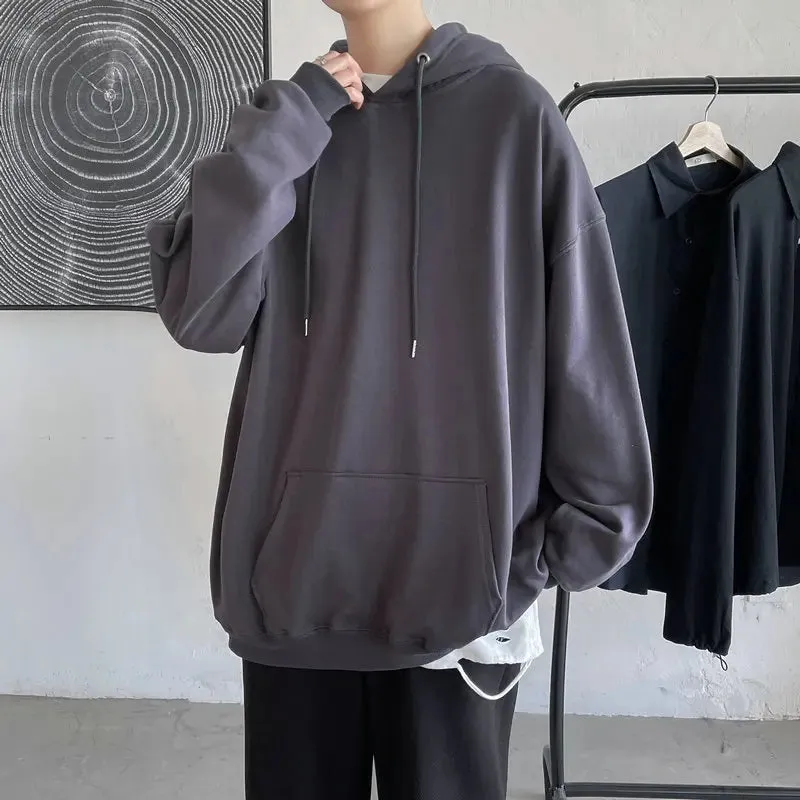 Aidase Fashion Brand Men's Hoodies Spring Autumn Hip Hop Streetwear Men Pullover Sweatshirts Hoodies Mens Solid Color Hoodie Male