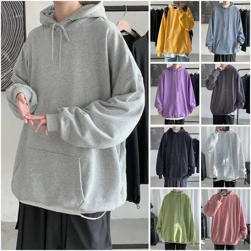 Aidase Fashion Brand Men's Hoodies Spring Autumn Hip Hop Streetwear Men Pullover Sweatshirts Hoodies Mens Solid Color Hoodie Male