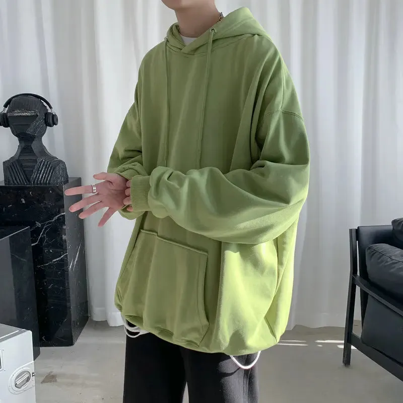 Aidase Fashion Brand Men's Hoodies Spring Autumn Hip Hop Streetwear Men Pullover Sweatshirts Hoodies Mens Solid Color Hoodie Male
