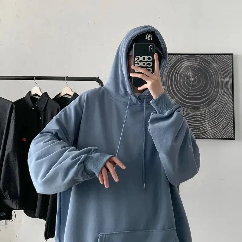 Aidase Fashion Brand Men's Hoodies Spring Autumn Hip Hop Streetwear Men Pullover Sweatshirts Hoodies Mens Solid Color Hoodie Male