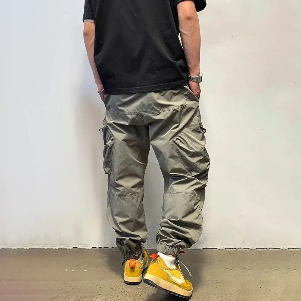 Bonsir Functional Style Versatile Casual Cargo Pants Men Trousers Spring And Autumn Breathable Wear-Resistant Leggings Mens Dress Pants