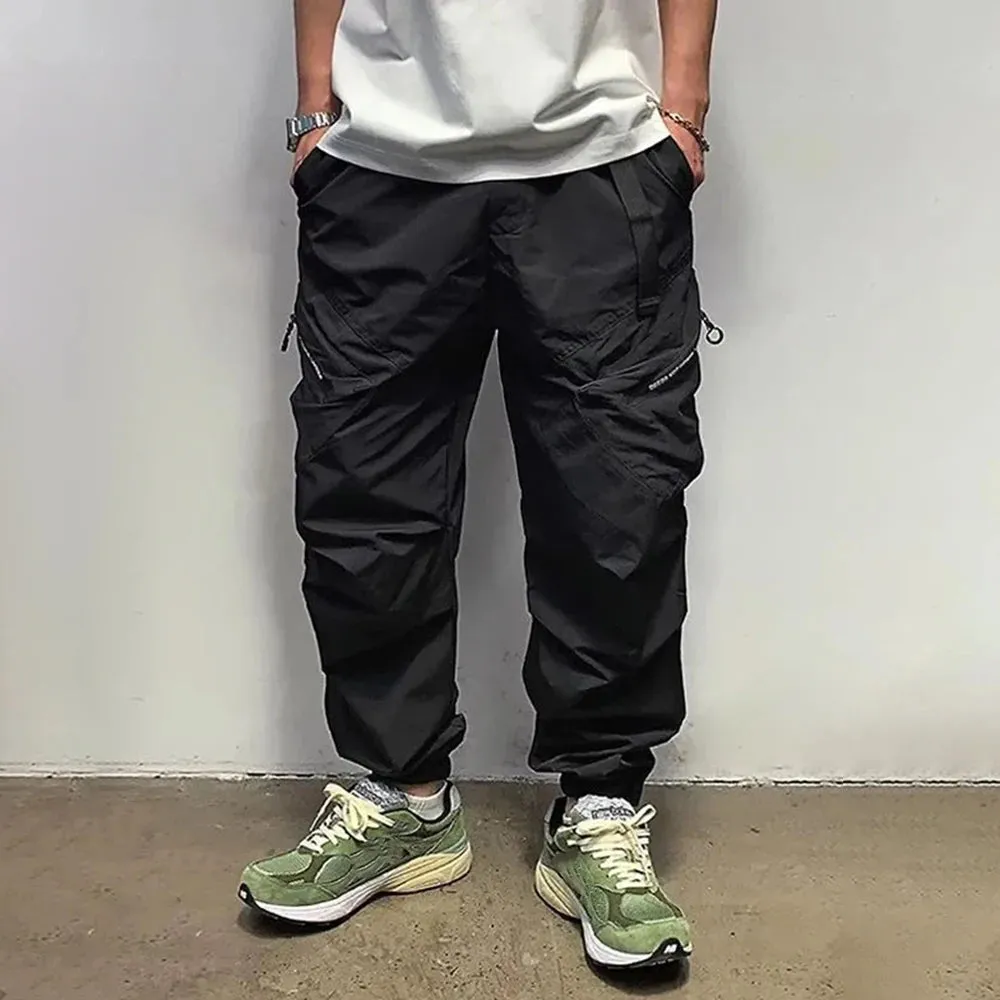 Bonsir Functional Style Versatile Casual Cargo Pants Men Trousers Spring And Autumn Breathable Wear-Resistant Leggings Mens Dress Pants