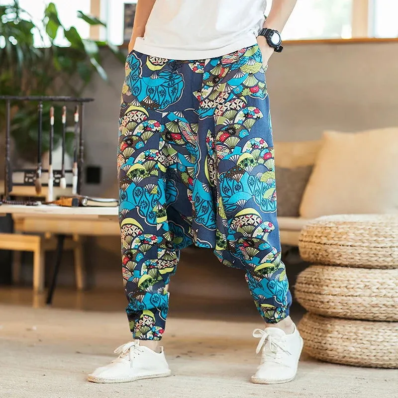 New Harem Pants Men Solid Loose Casual Mens Korean Style Cotton Plus Size Sweatpants Hot Sale Male Trousers  Mens Pants