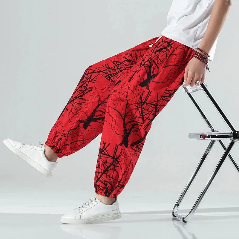 New Harem Pants Men Solid Loose Casual Mens Korean Style Cotton Plus Size Sweatpants Hot Sale Male Trousers  Mens Pants
