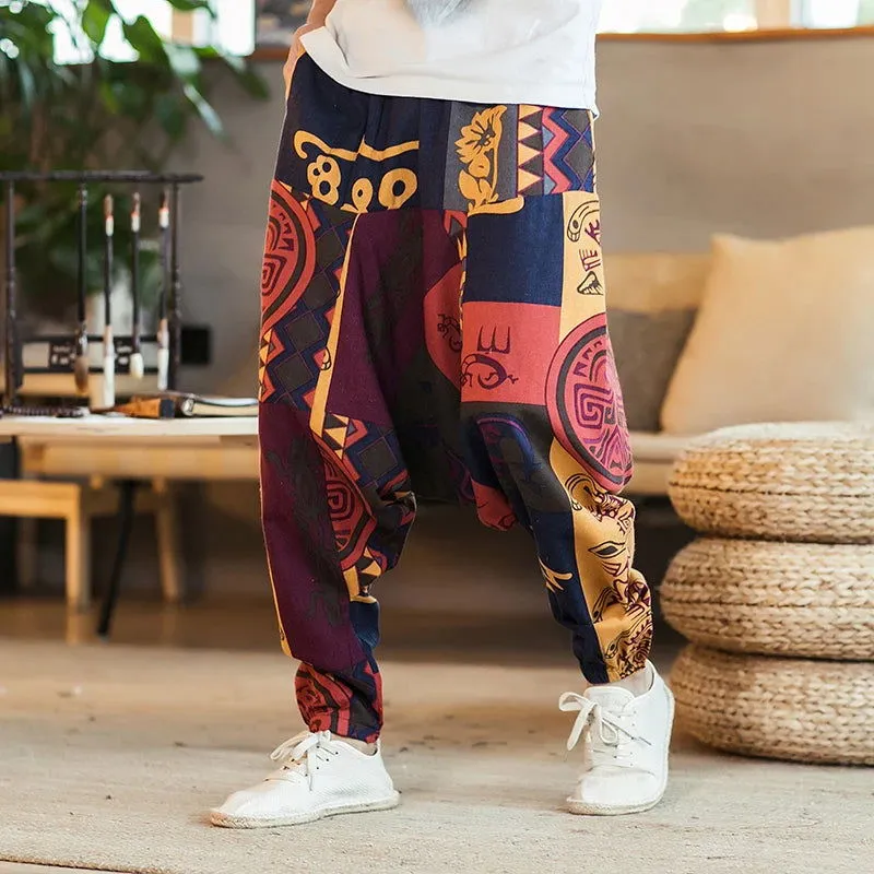 New Harem Pants Men Solid Loose Casual Mens Korean Style Cotton Plus Size Sweatpants Hot Sale Male Trousers  Mens Pants