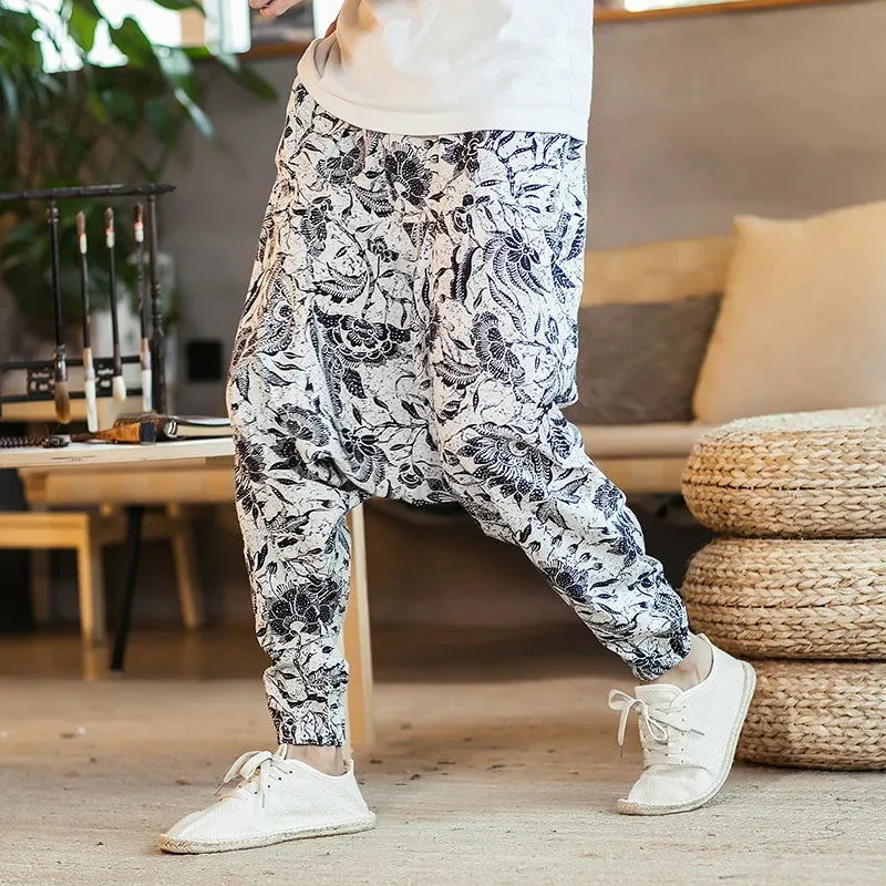 New Harem Pants Men Solid Loose Casual Mens Korean Style Cotton Plus Size Sweatpants Hot Sale Male Trousers  Mens Pants